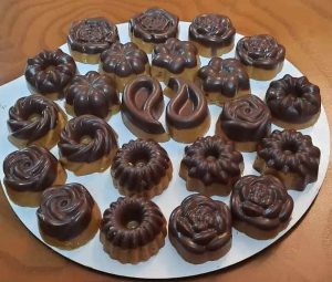 شیرینی برشتوک نخودچی شکلاتی